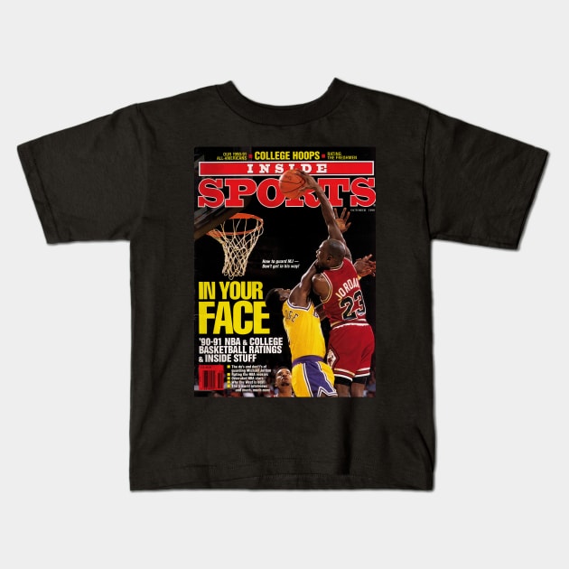 JOrdan in your face Kids T-Shirt by berasbulogs